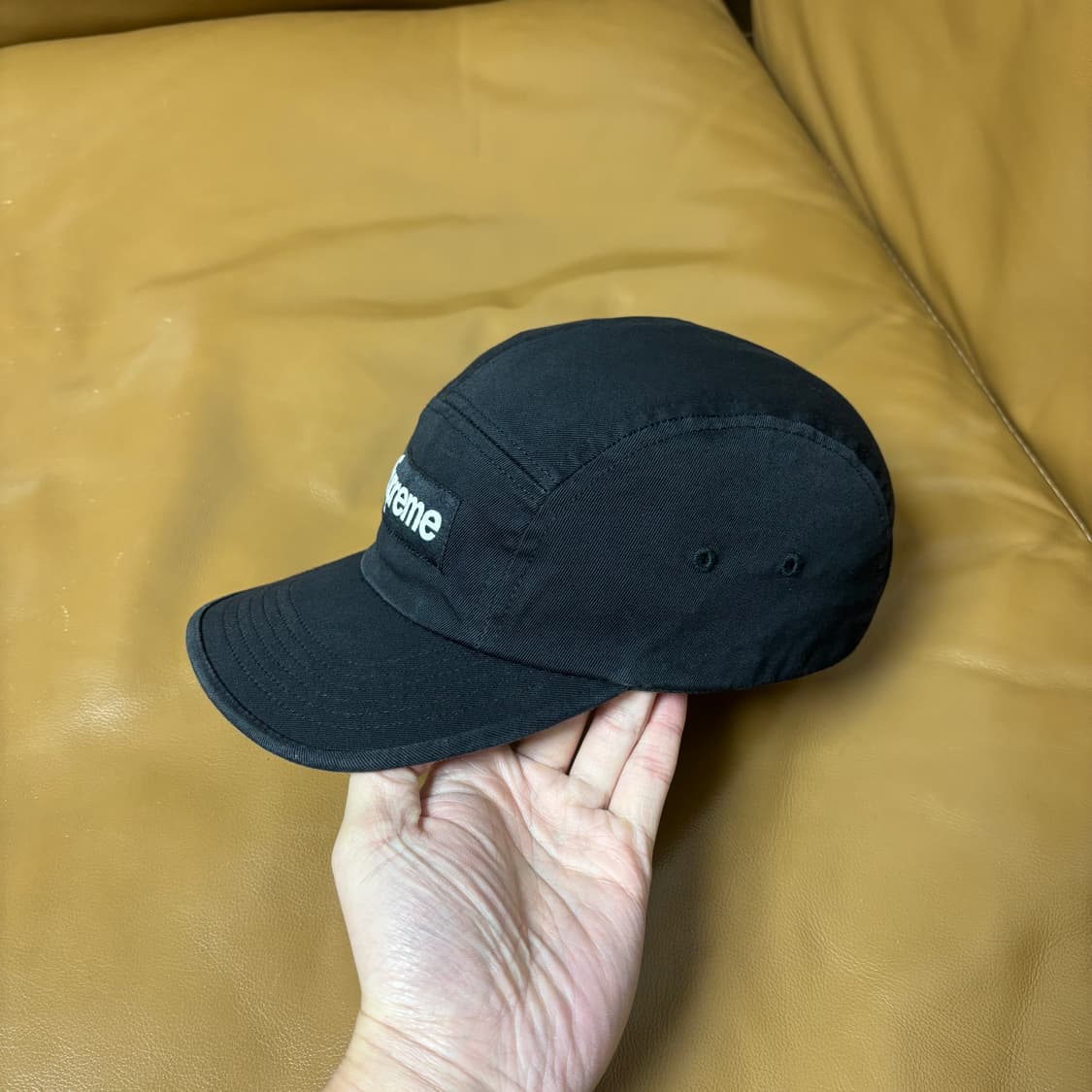 슈프림 캠프캡 모자 박스로고 블랙 상품이미지4