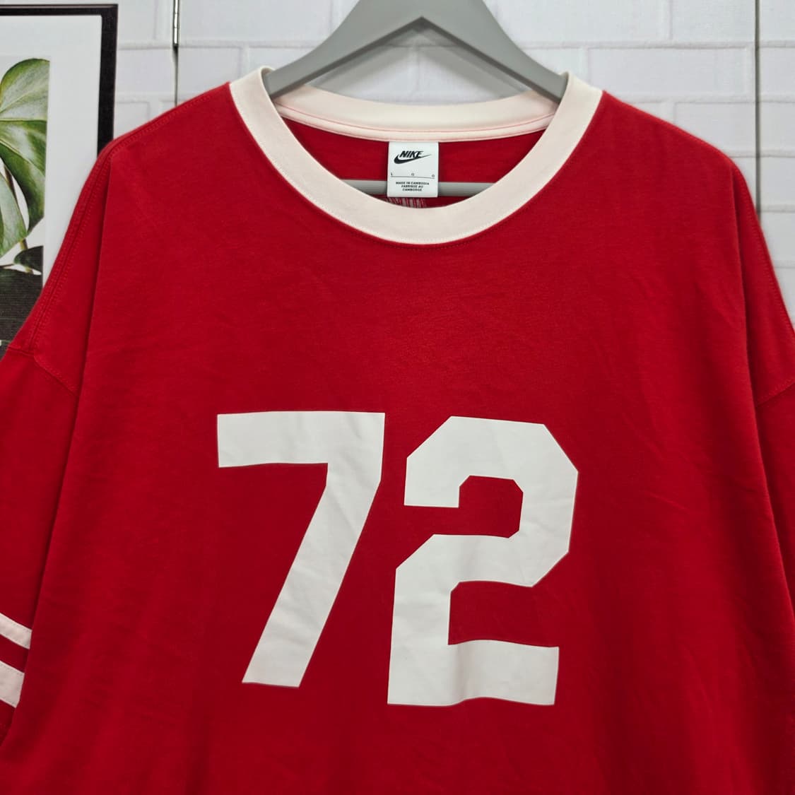 나이키 오버사이즈 럭비 반팔 티셔츠 L사이즈 새상품급 상품이미지2