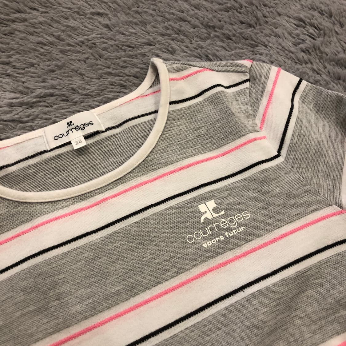 꾸레쥬 긴팔 티셔츠 38사이즈 (44-55) 상품이미지3