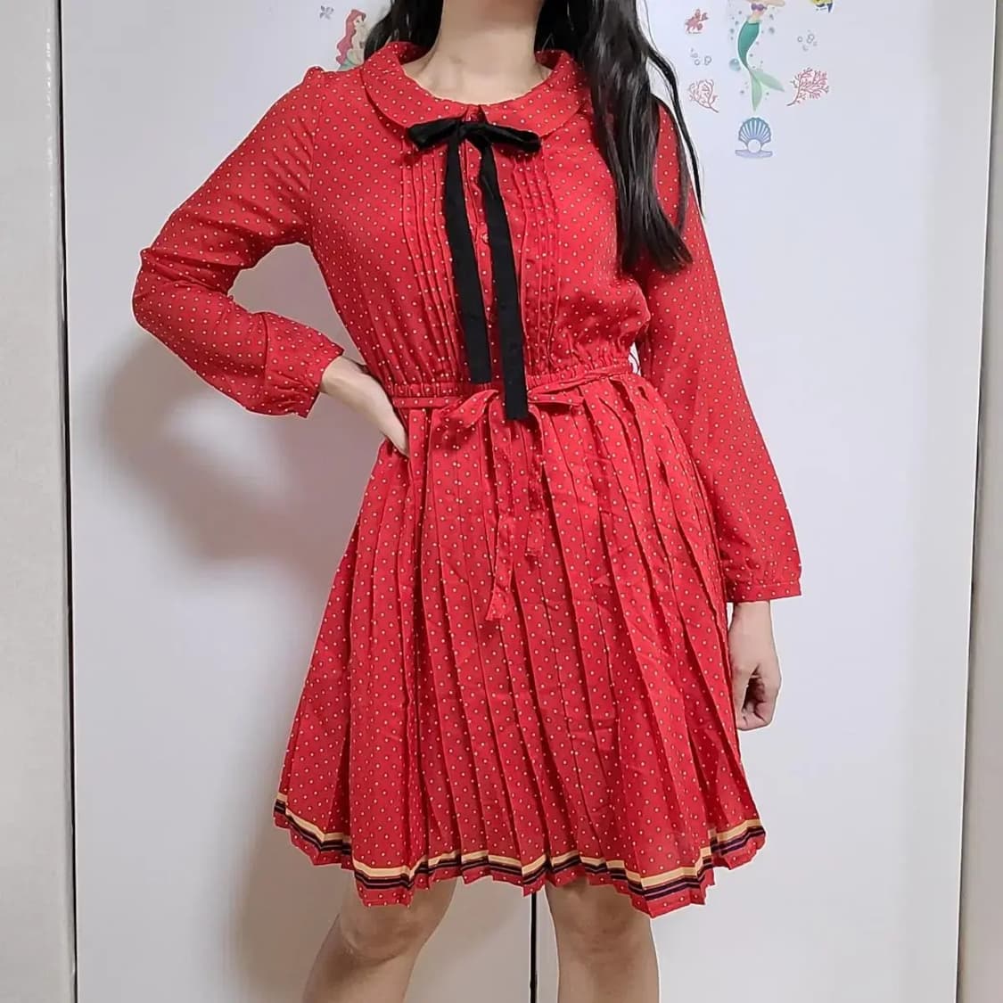 일본빈티지 레트로 땡땡이원피스 상품이미지2