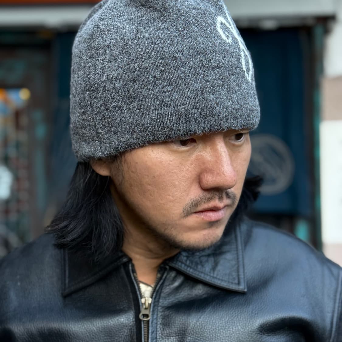 키앙크 알파카 울 블랜드 비니 [아쿠아블루/베이지] 상품이미지9