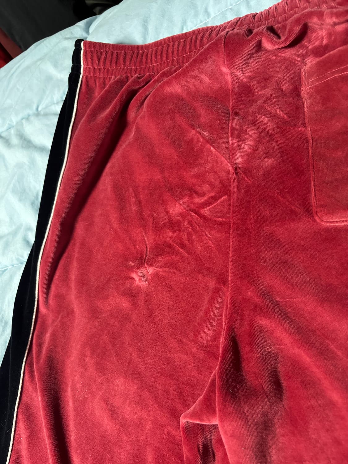 XL) 챔피온 벨루어 카라넥 집업 / 벨루어 롱 팬츠 다크 와인 셋업 상품이미지7