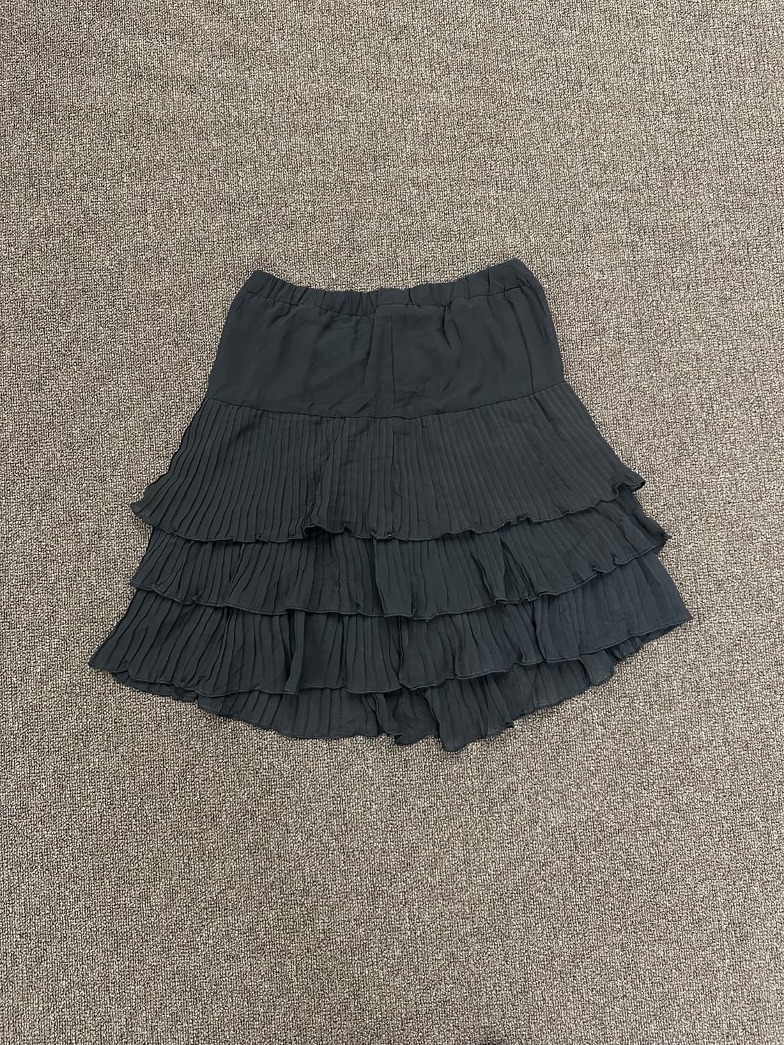 M)Glacier 블랙 캉캉 미니 스커트 상품이미지5