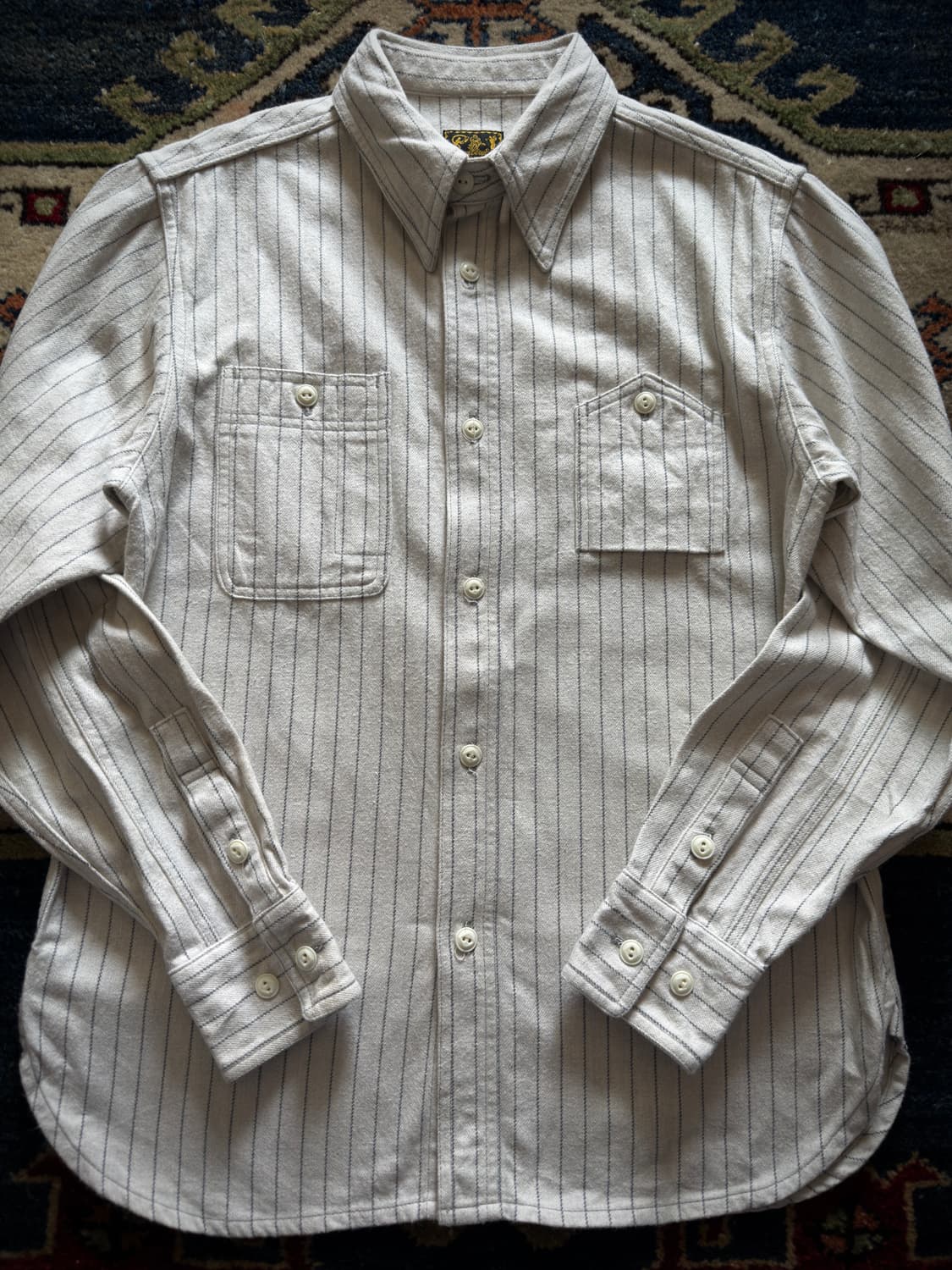 1940s Cushman Hickory Stripe work Shirt 상품이미지3