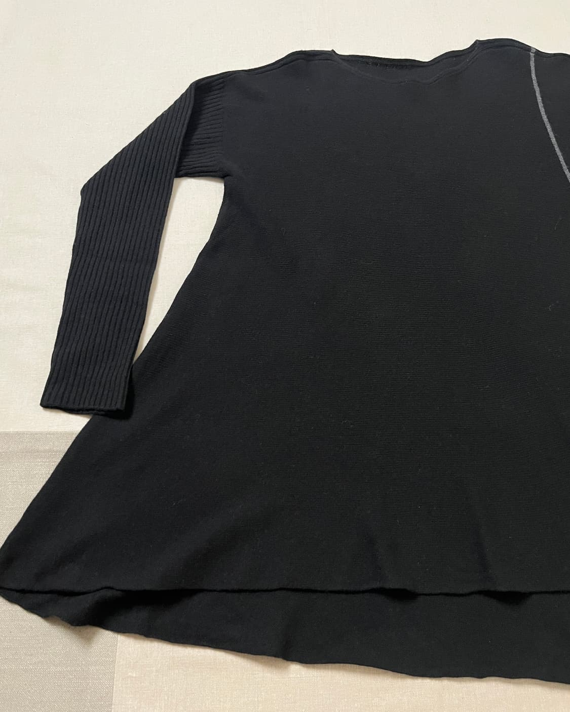 요지야마모토 플레어 롱 니트 yohji yamamoto y’s 비대칭 상품이미지6