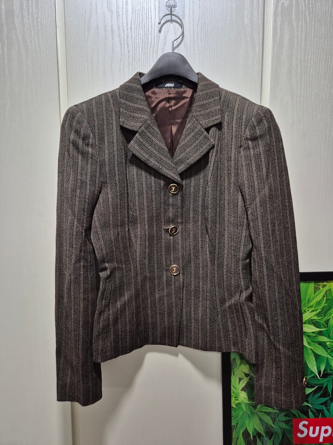 JAYRO. 스트라이프 브라운 자켓 상품이미지1