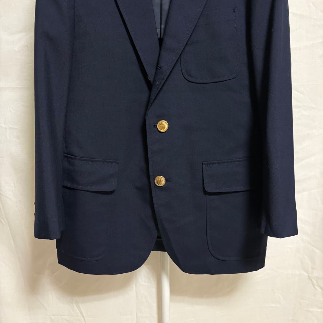 제이프레스 3 roll 2 금장 블레이저 자켓 / 네이비, S 상품이미지3