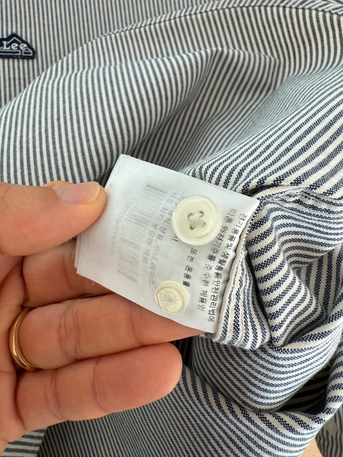 Lee 핀스트라이프 헤비코튼 셔츠 상품이미지9
