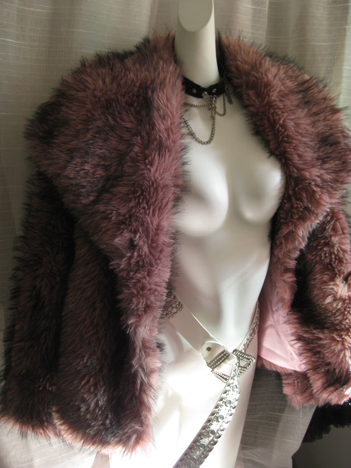 핑크 퍼자켓 glam fur jacket 상품이미지3