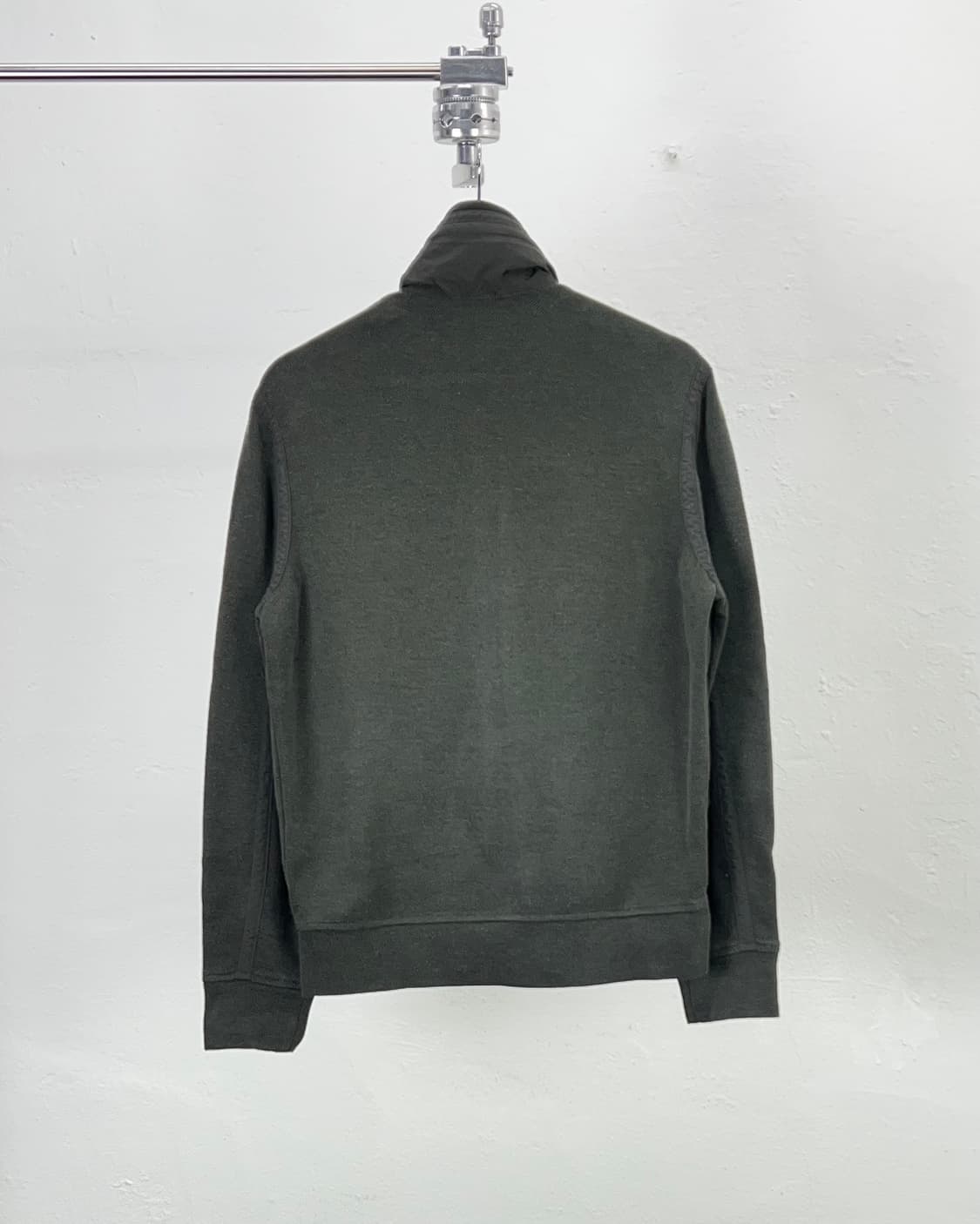 폴로 랄프로렌 딥 카키 히든 후디 리스 트리밍 니트 집업 자켓 상품이미지6