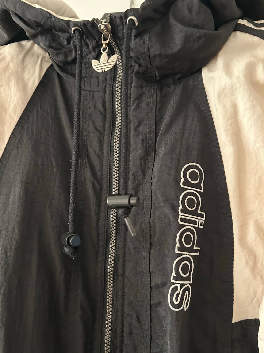 아디다스 빈티지 빅로고 바람막이 | 블랙 대장급 희귀 상품이미지2