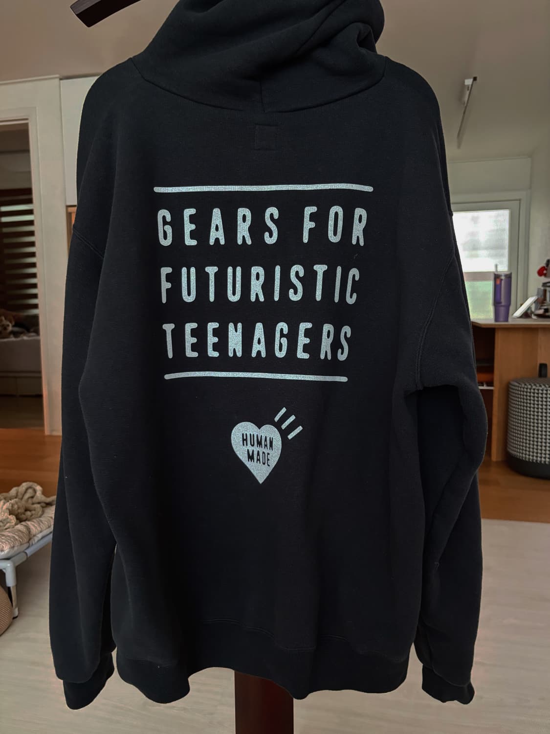 휴먼메이드 후드집업 블랙 L사이즈 상품이미지3