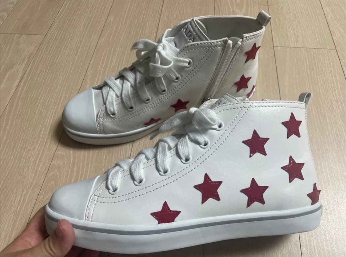 프라다 스타 하이탑 스니커즈 상품이미지1