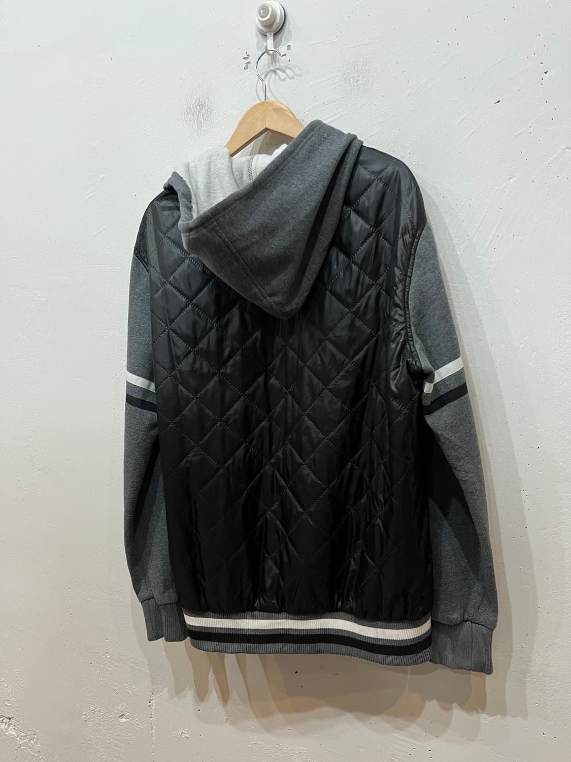 MARC LAURENT JPN 펑크 스컬 퀼팅 후드집업 상품이미지3