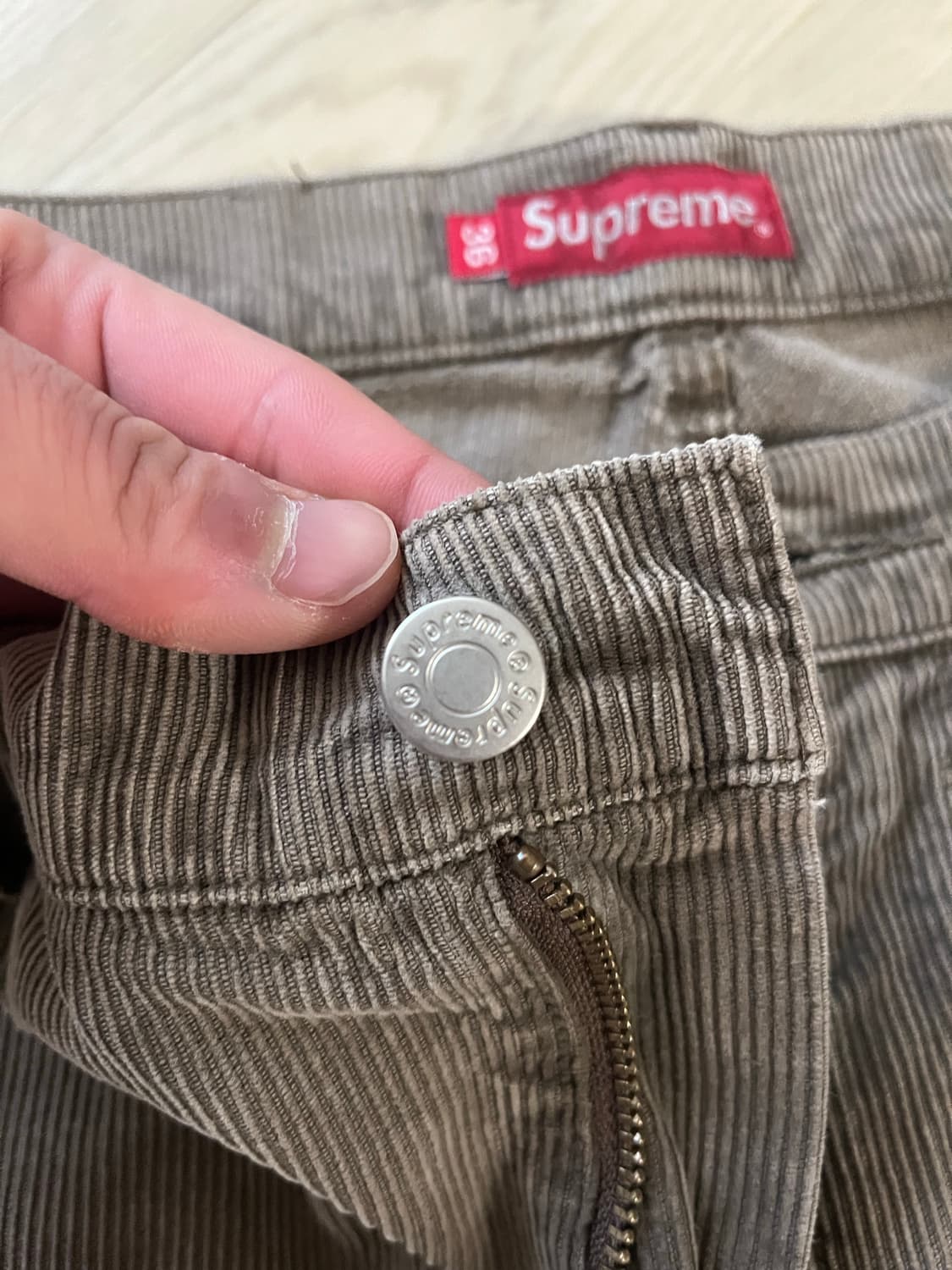 Supreme 슈프림 더블니 코듀로이 팬츠 브라운 상품이미지3