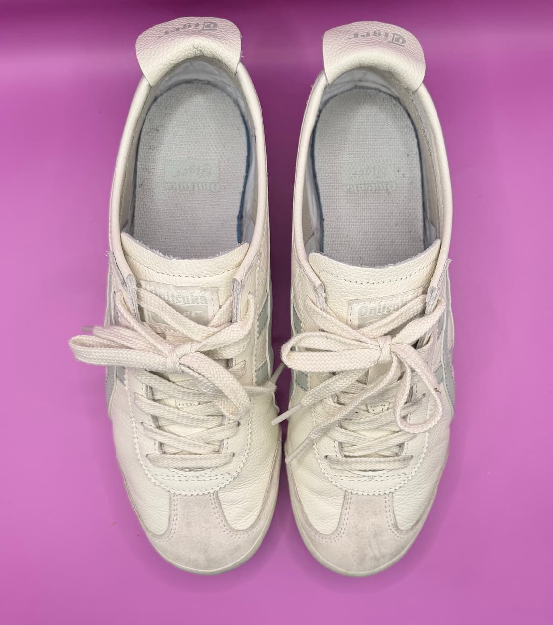 오니츠카타이거 멕시코 66 (크림/세이지 그린) 상태 최상 상품이미지2