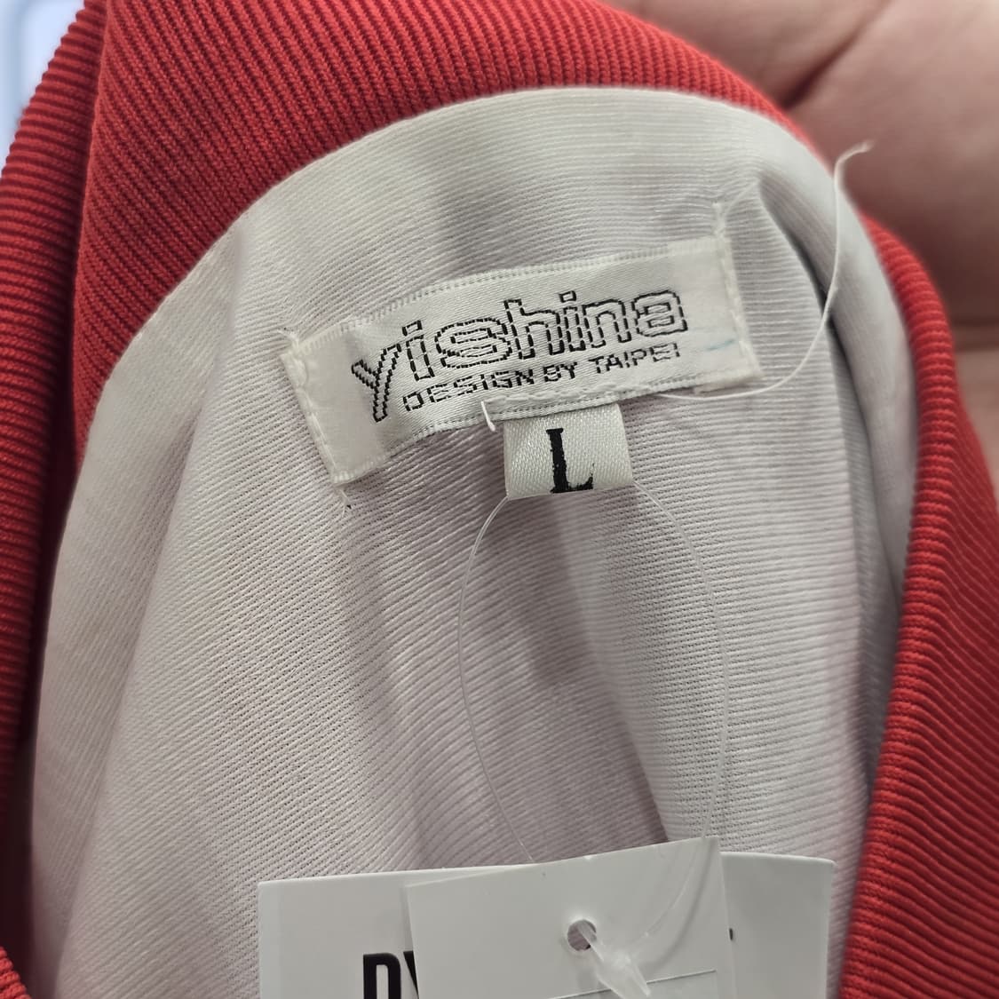 Yishina 사틴(새틴) 스타디움 재킷 레드 L 드래곤 백프린트 상품이미지3