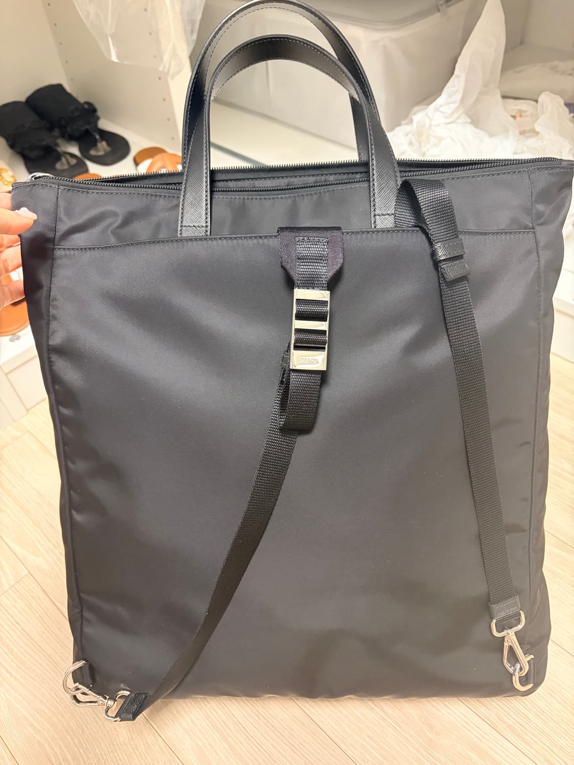 프라다 리나일론 토트백 백팩 겸용 상품이미지3