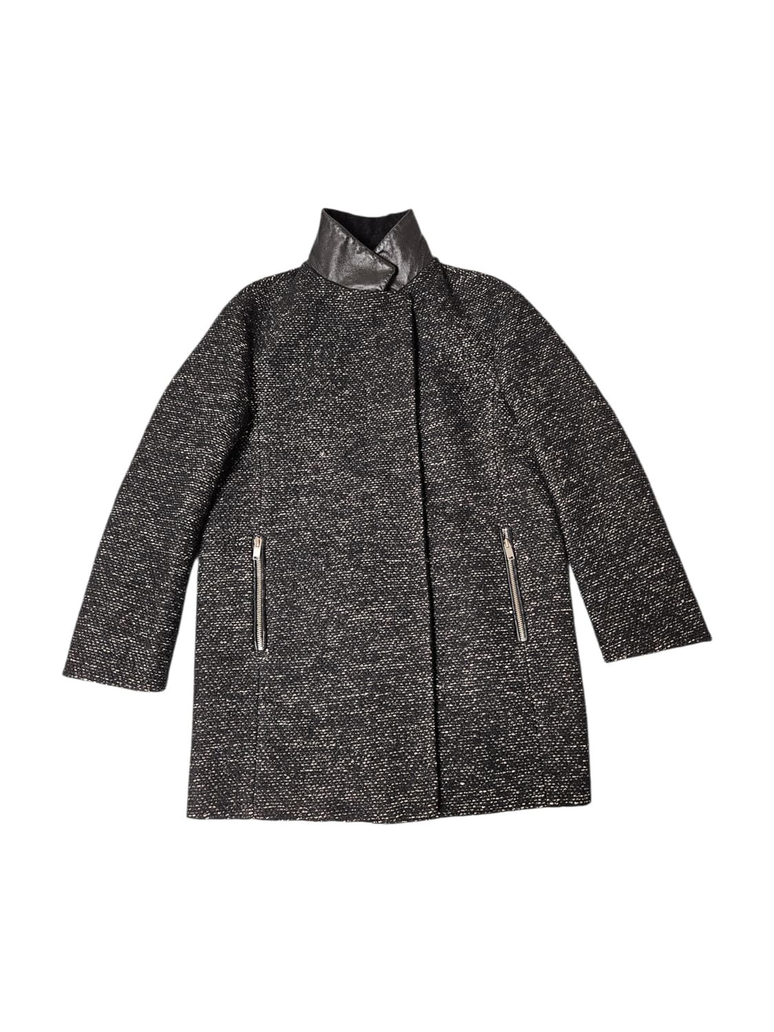 시스템 헤링본 하프코트 55 상품이미지2