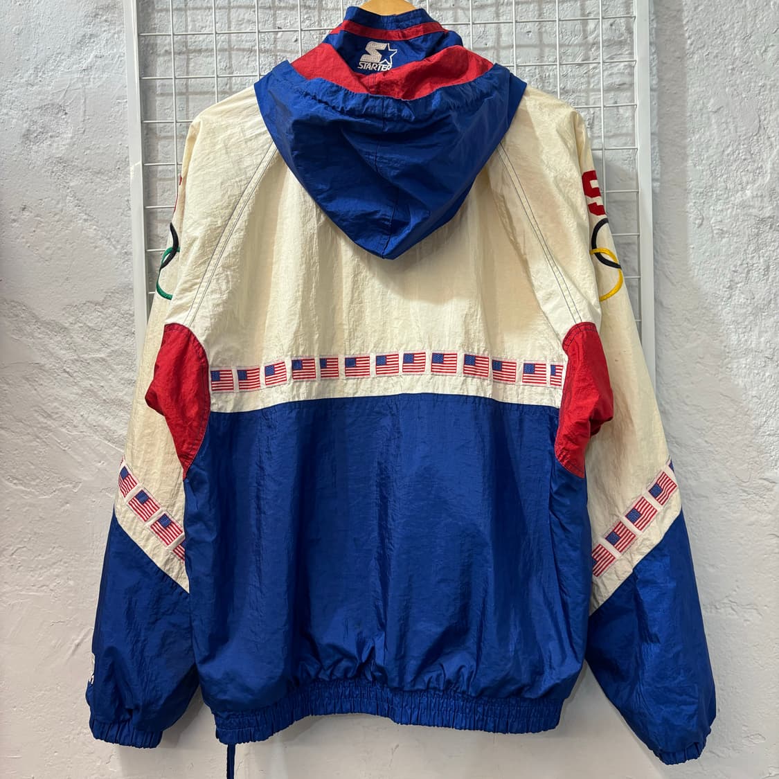 90s 스타터 올드스쿨 빈티지 애틀랜타 올림픽 아노락 자켓 M 상품이미지2