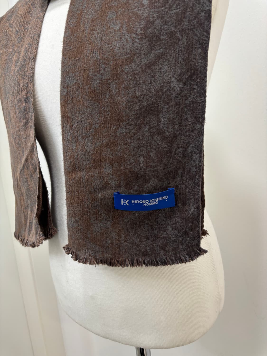 Hiroko Koshino homme에스닉 빈티지 패턴 머플러 목도리 상품이미지2