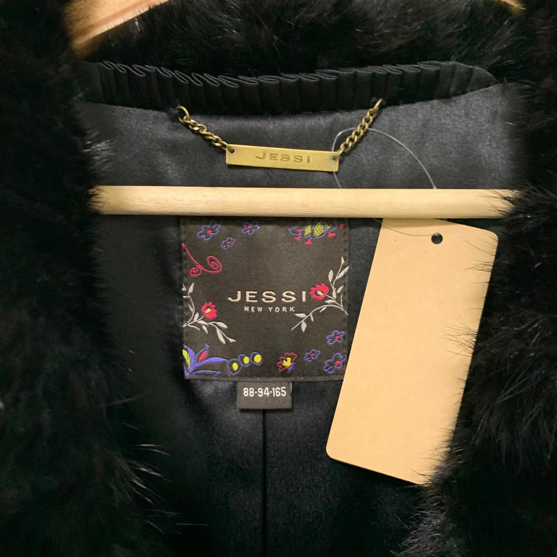 제시 뉴욕 빈티지 블랙 밍크 퍼 숏 코트 여성 퍼자켓 상품이미지4