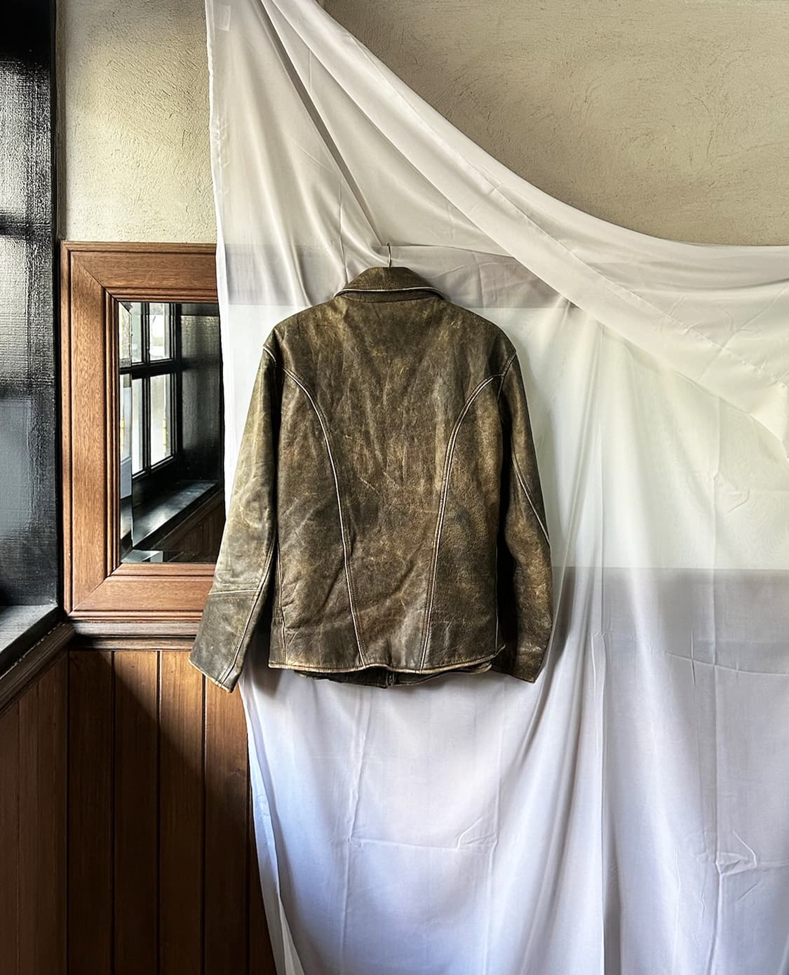 JPV distressed leather belt jacket 상품이미지7