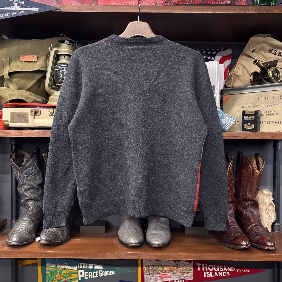 90s 피터핏치 클래식 아가일 패턴 램스울 스웨터 N160 상품이미지2