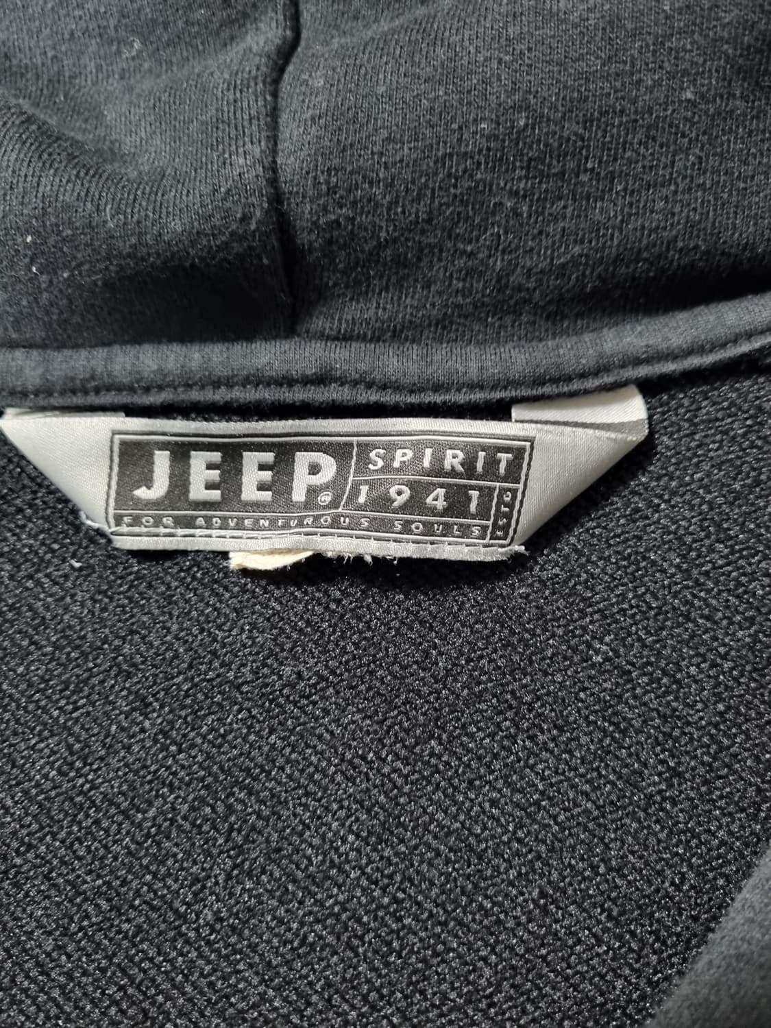 지프 스피릿 반집업 블랙 후드티 100 상품이미지4