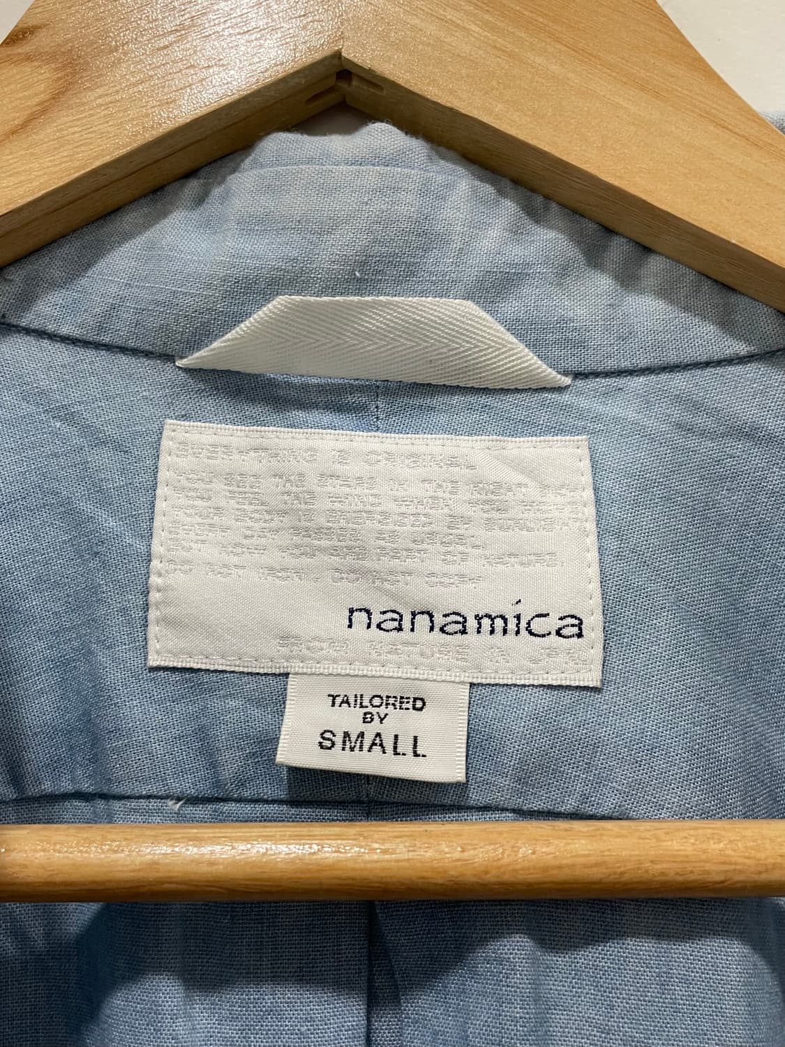 nanamica 나나미카 샴브레이 패치워크 긴팔셔츠 상품이미지3