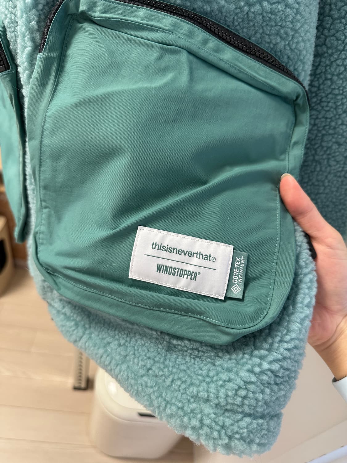 디스이즈네버댓 고어텍스 플리스 자켓 아이스블루 M 상품이미지10