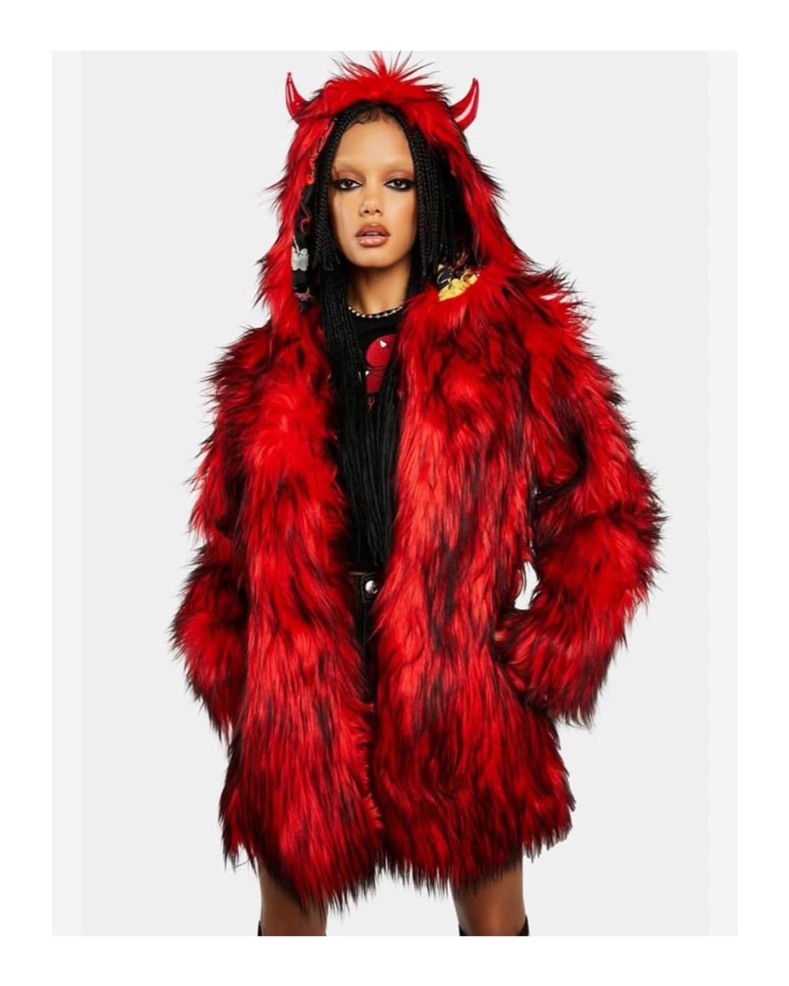 DOLLSKILL X HOT STUFF CASPER 퍼코트 상품이미지1