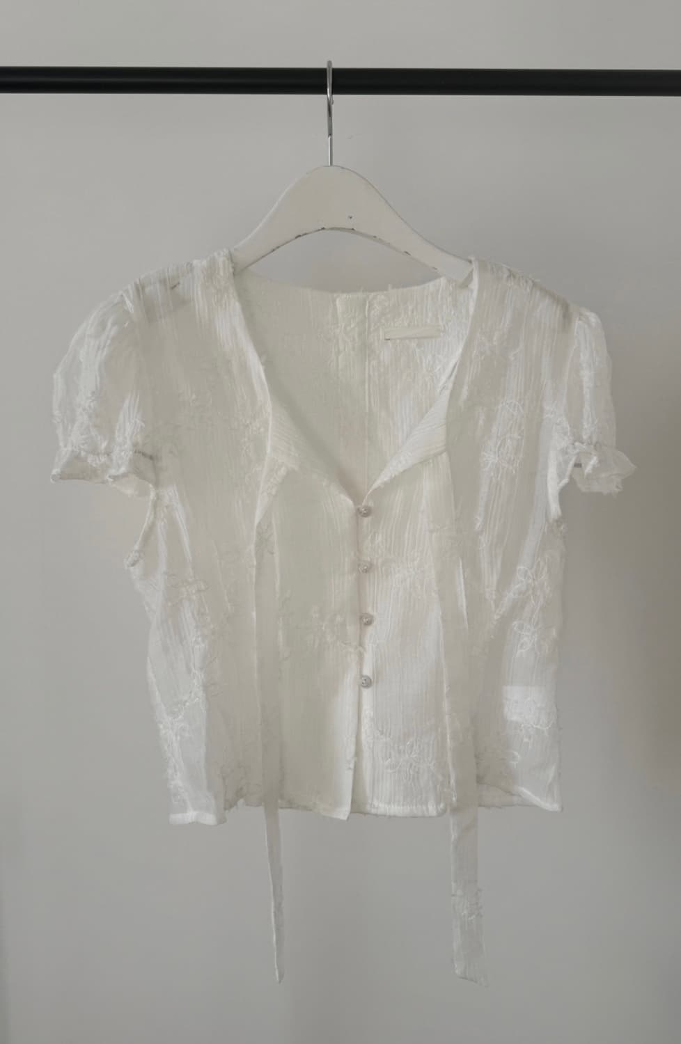 (New!) Architect flower puff blouse  상품이미지4