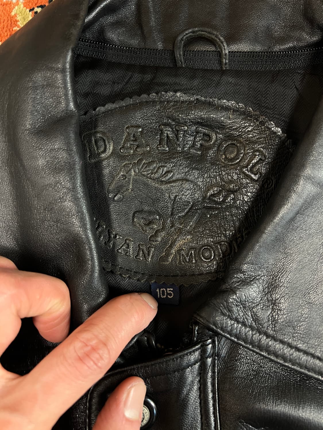 [착용샷 105] DANPOL 빈티지 하프 양가죽 자켓 상품이미지4