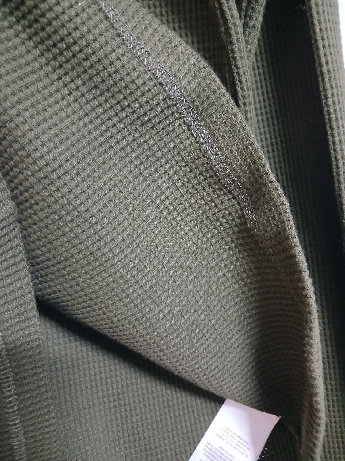 (새상품,M,95)폴로 랄프로렌 남성 와플긴팔면티 카키 상품이미지8