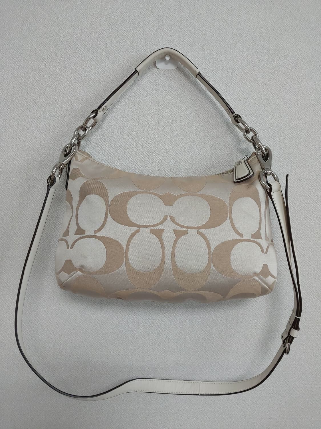 SALE🫶[정품] 코치 아이보리 투웨이백 상품이미지8