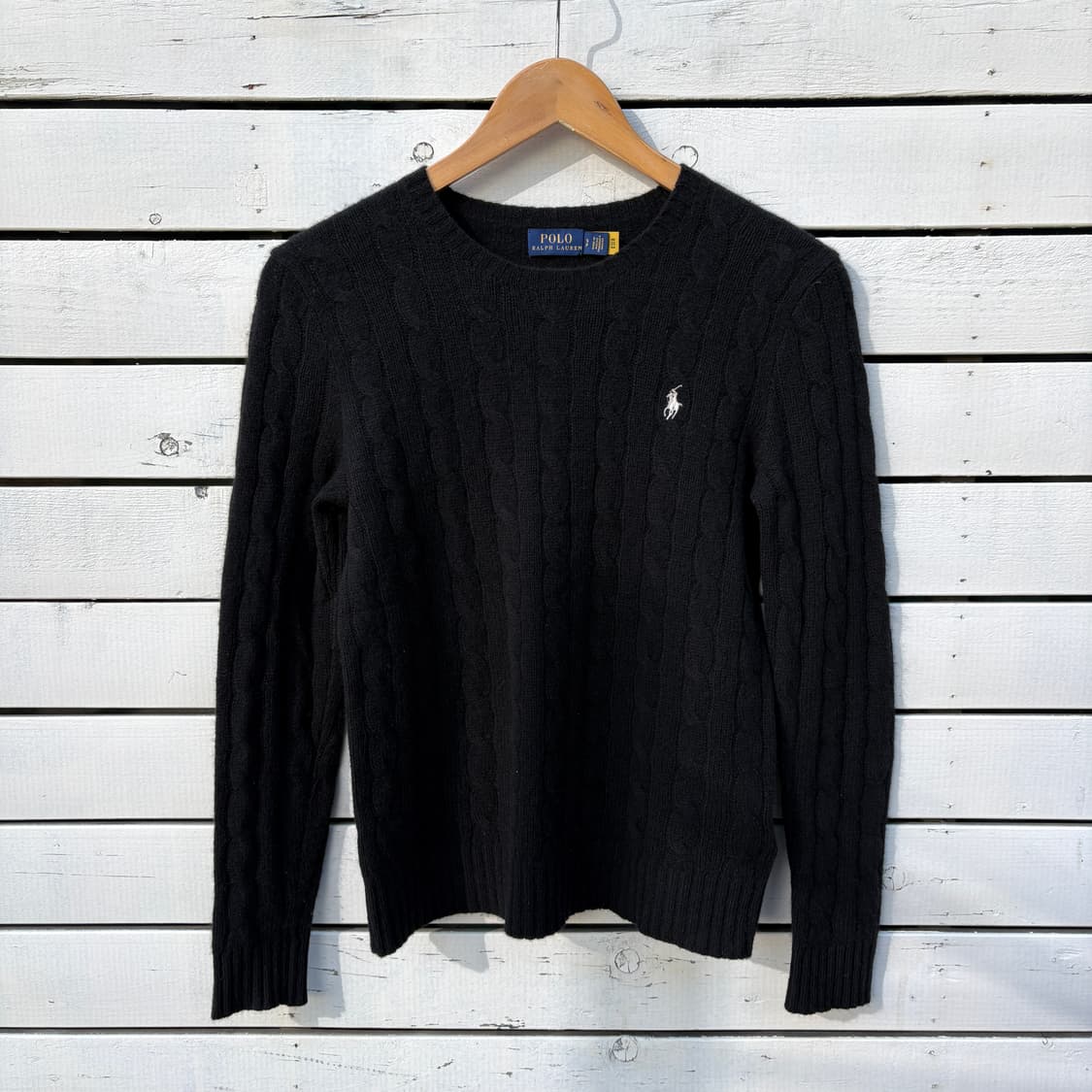 Polo 폴로 울 캐시미어 케이블 꽈배기 니트 상품이미지1