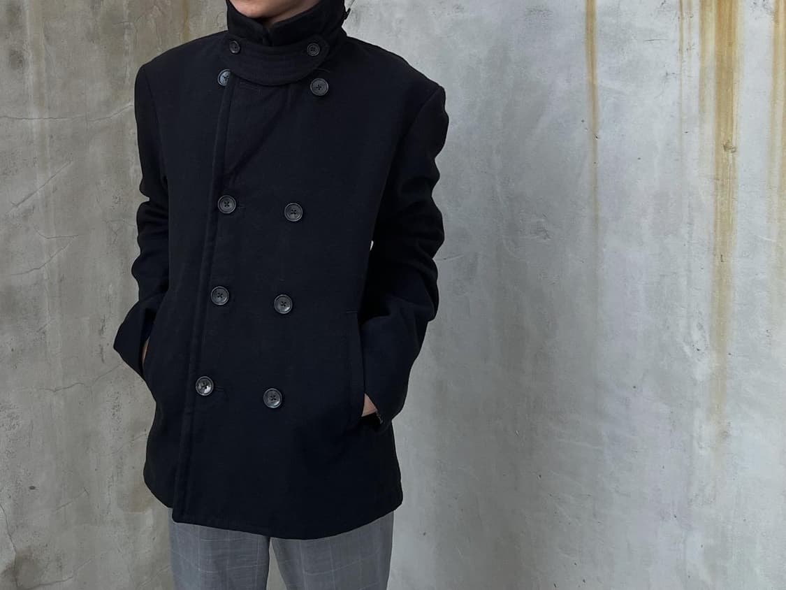Japanese Black Pea Coat 상품이미지1