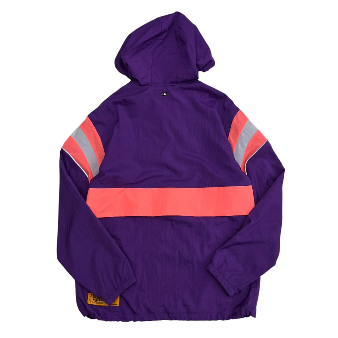 MLB 형광 배색 블루 후드 바람막이 S 상품이미지3