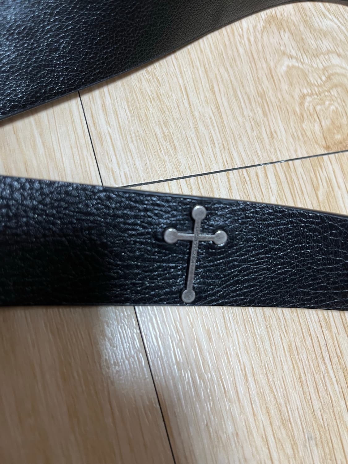 언더커버 마녀기 크로스 레더 벨트 상품이미지2