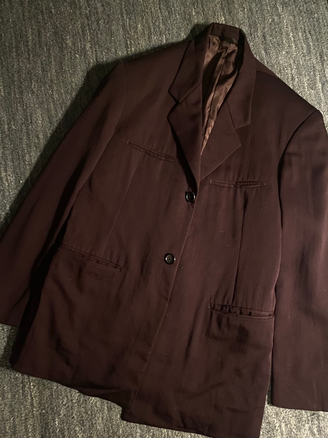 y's 버건디 자켓 상품이미지1