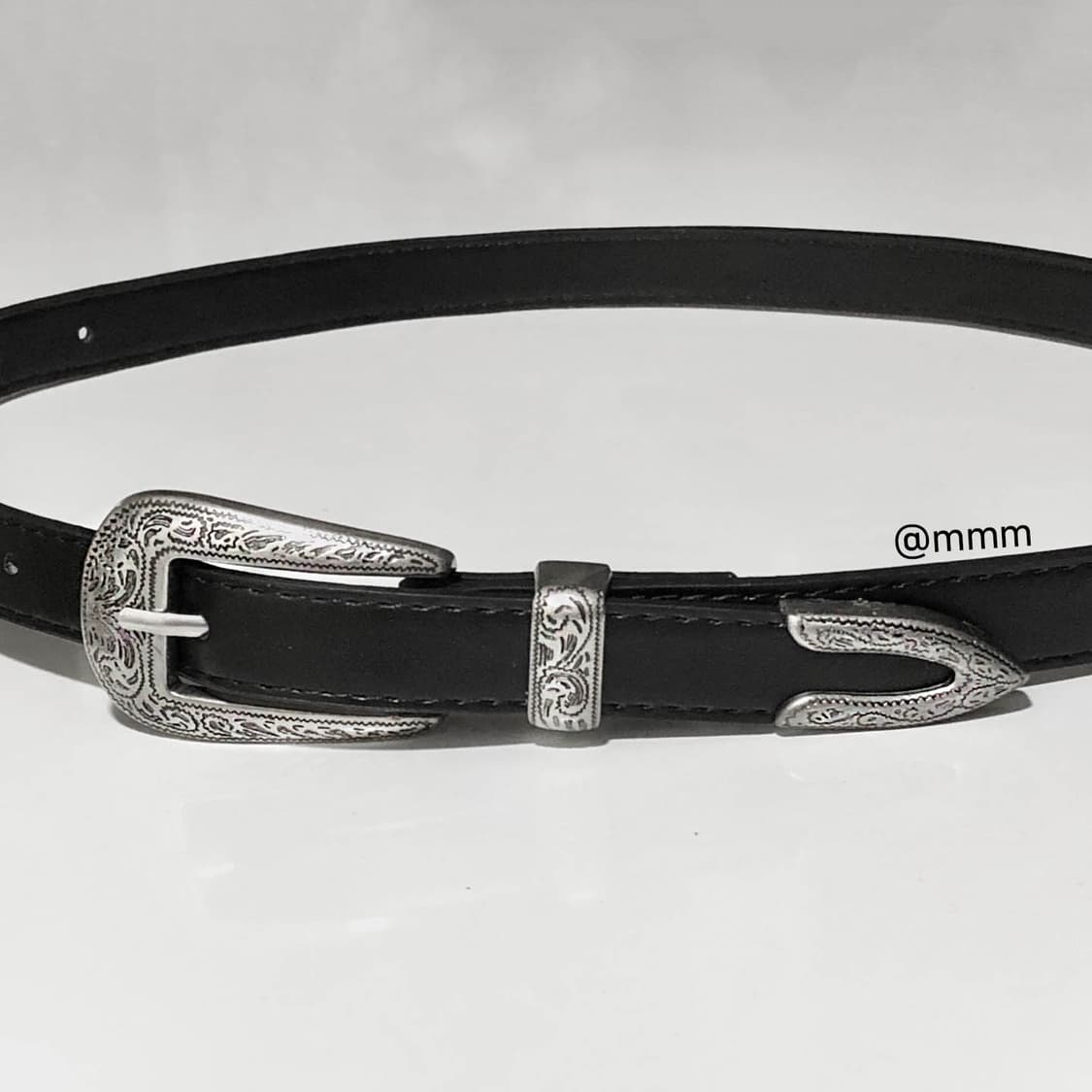 [Unisex] 엣지 에스닉 웨스턴 가죽 벨트 상품이미지5