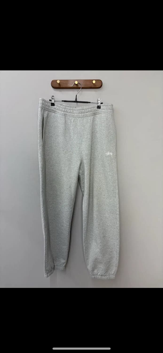 스투시 스탁 로고 그레이 스웨트 팬츠 H1949 상품이미지2
