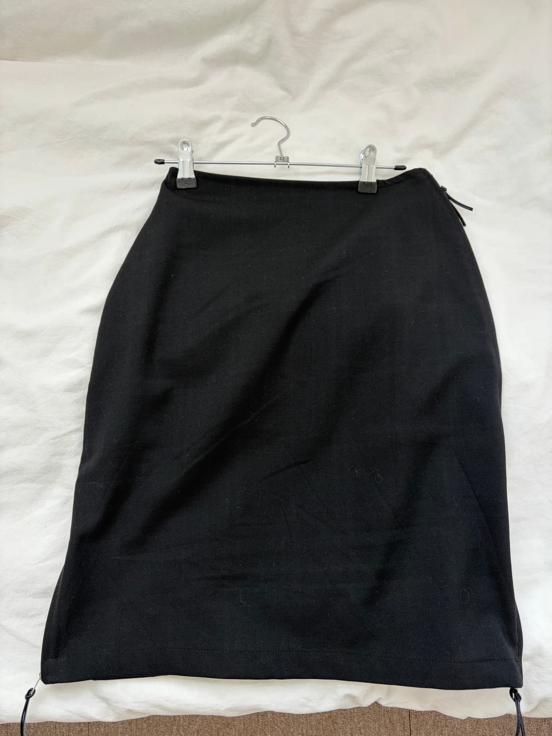 더즌매러 지퍼스커트 레더 상품이미지4