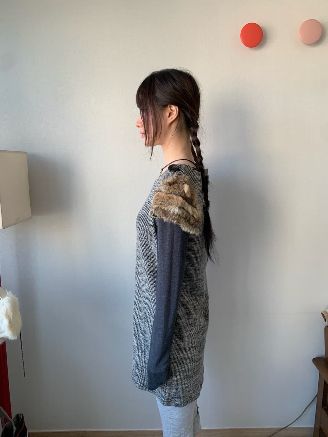 fur ethnic dress 상품이미지4