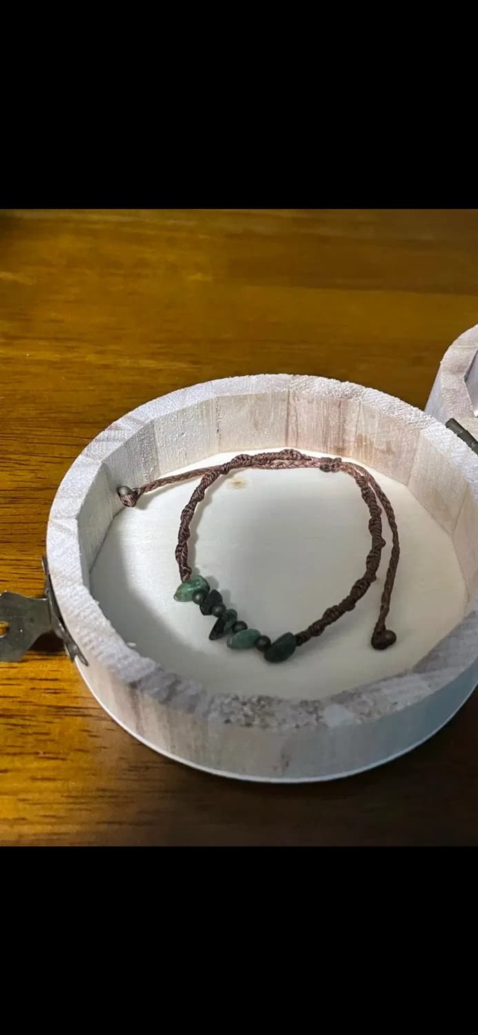 터키석 마크라메 목걸이 팔찌 세트 상품이미지3