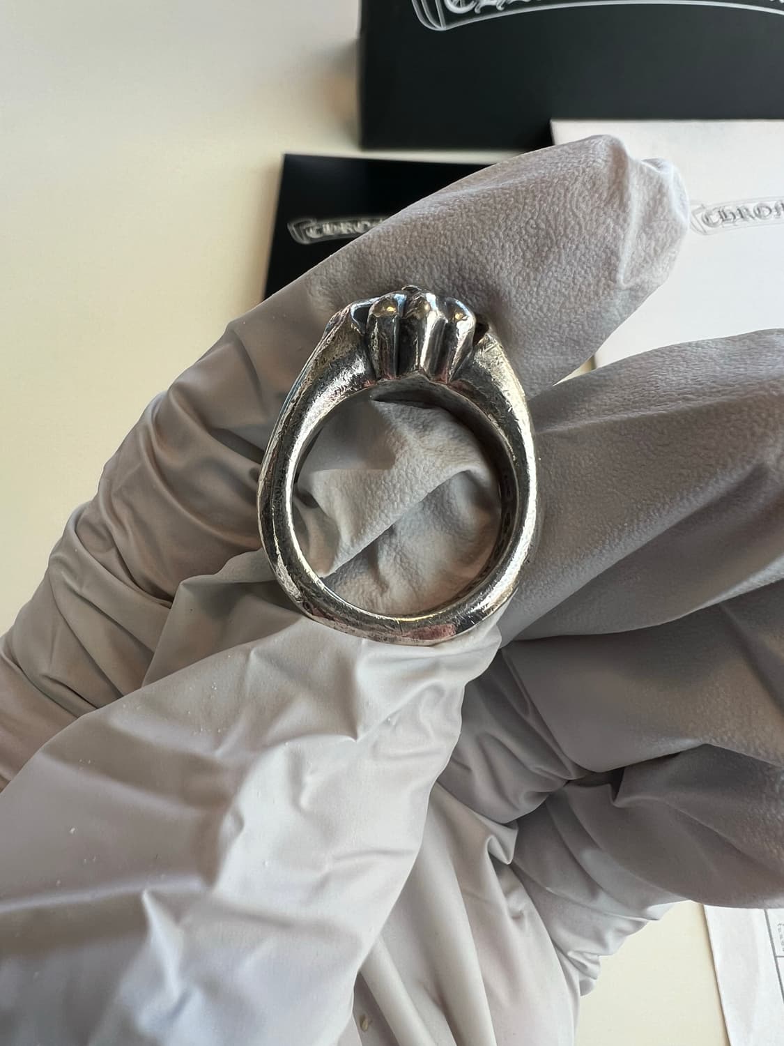 [us7] 크롬하츠 컷아웃 ch plus 링 상품이미지6