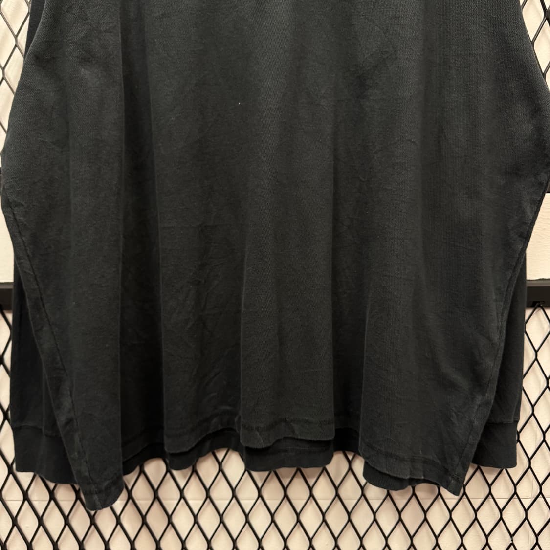 00s 할리데이비슨 헨리넥 스웻셔츠 HD03 자수 로고 디테일 블랙 상품이미지4