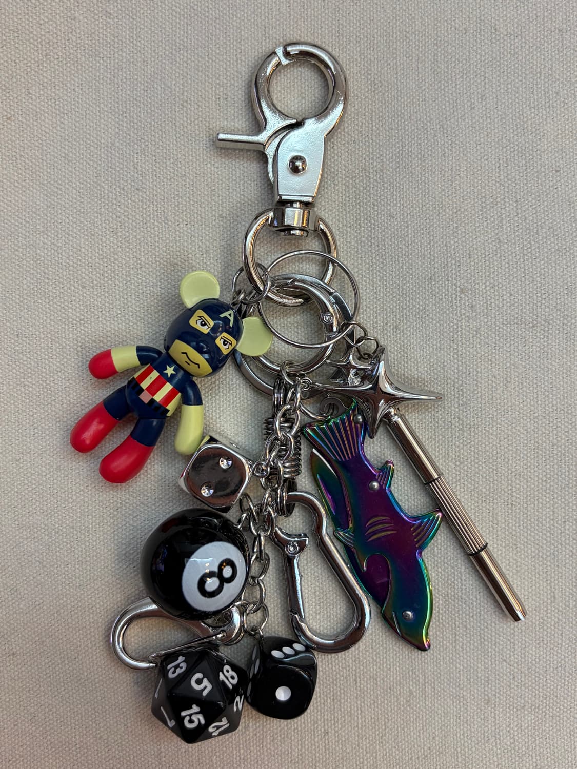 레인보우 피쉬 멀티 참 키링 상품이미지2