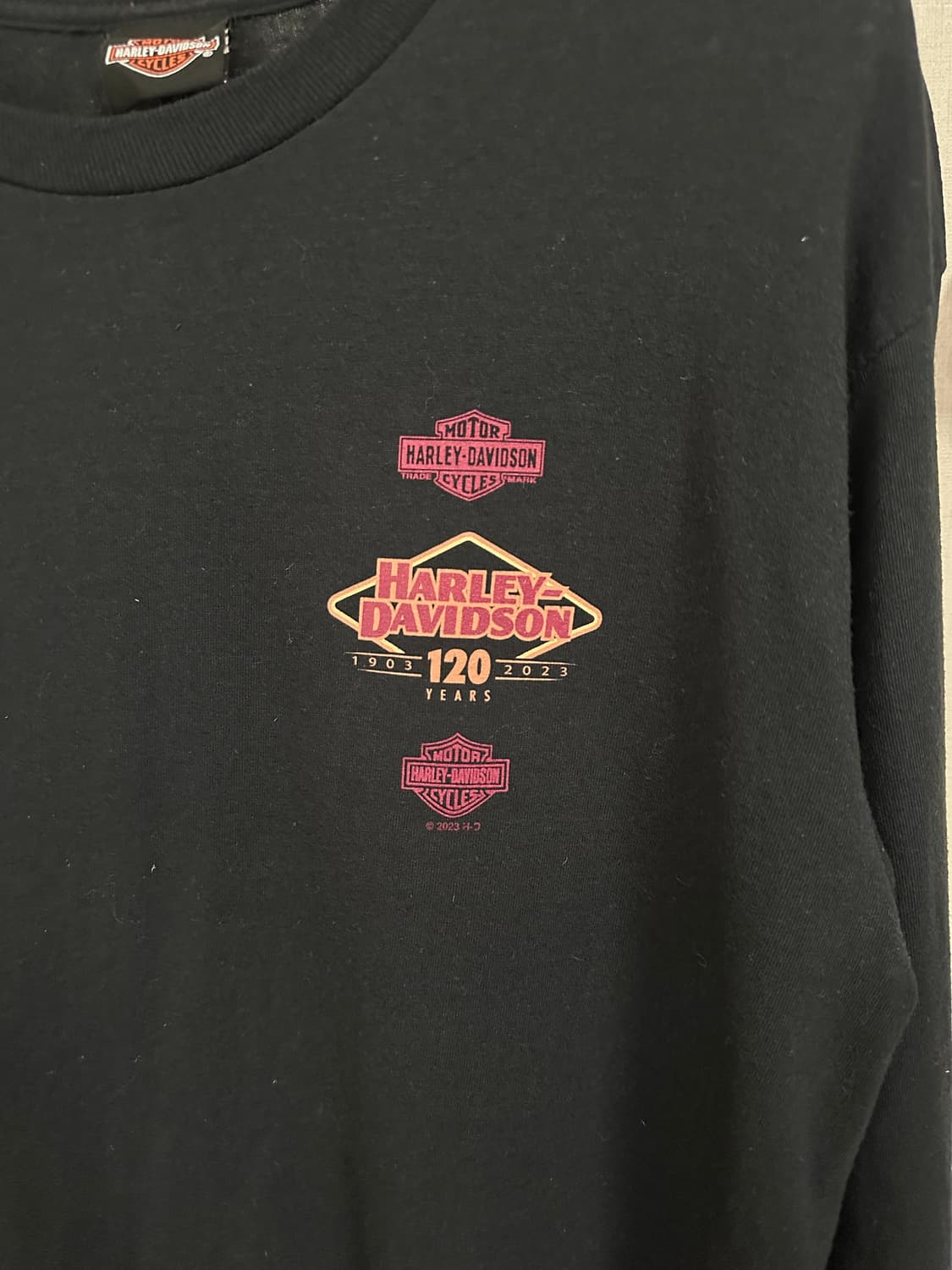 할리데이비슨 창원 긴팔 티셔츠 블랙 105-110 상품이미지4